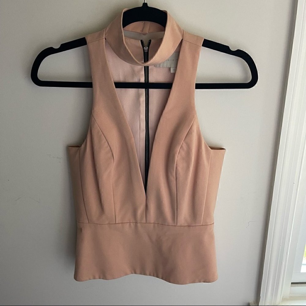 MICHELLE Mason nude structured choker top - Picture 5 of 6